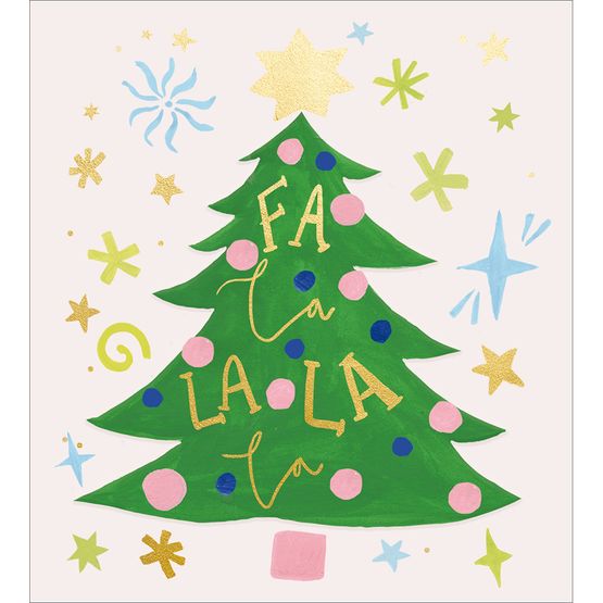 Fa La La Christmas Card