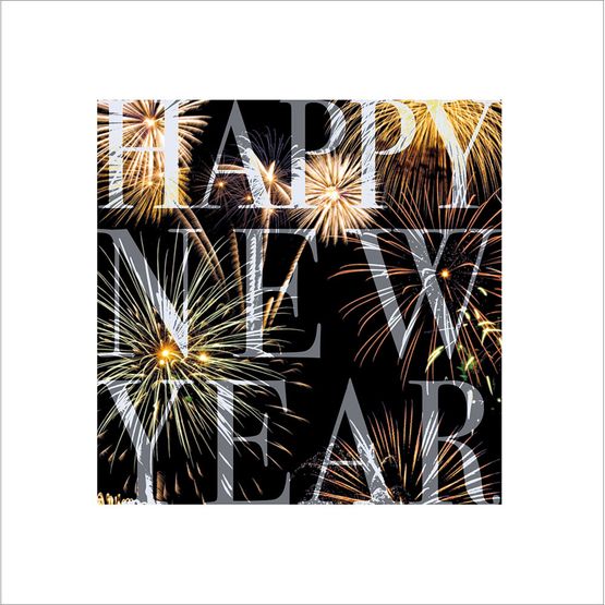 Fireworks Happy New Year Card