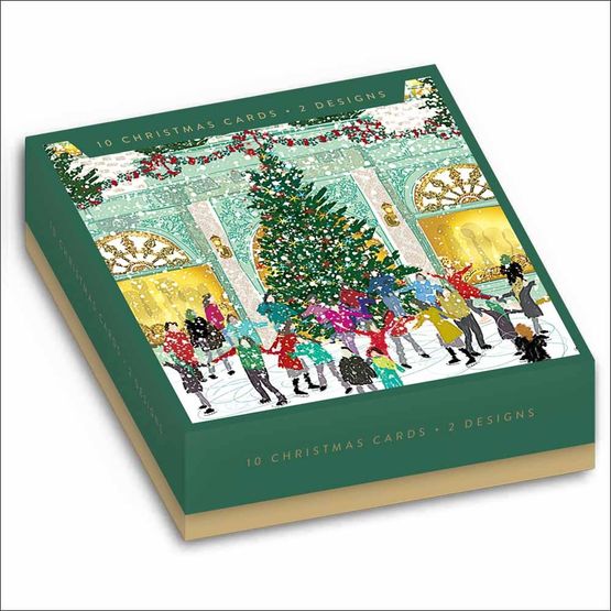 Fortnum and Mason Skating Box of Christmas Cards