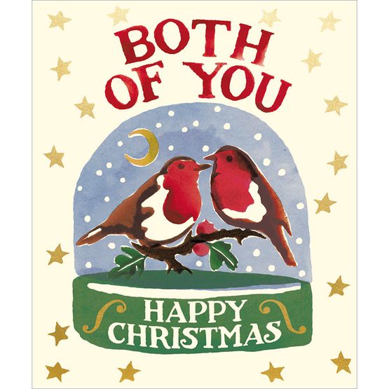 Both of You Frosty Weather Warm Hearts Christmas Card