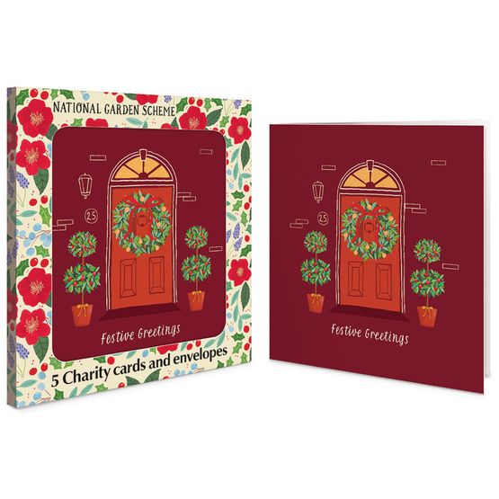 Georgian Front Door Charity Pack of Christmas Cards