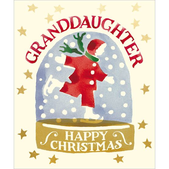 Granddaughter Skating Christmas Card