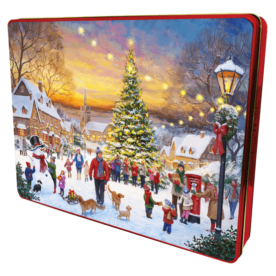 Grandma Wild's - Embossed Christmas Village Tin