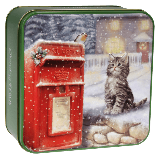 Grandma Wild's - Embossed Kitten &amp; Post Box Tin