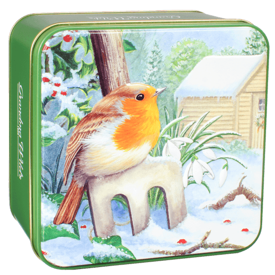 Grandma Wild's - Embossed Robin Garden Fork Tin