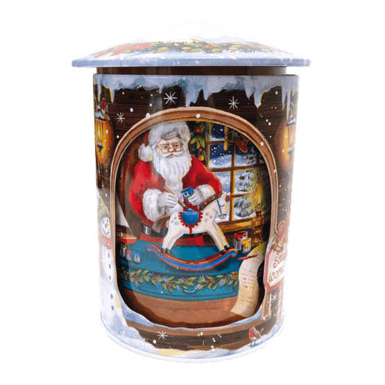 Grandma Wild's - Embossed Santa Musical Toy Tin