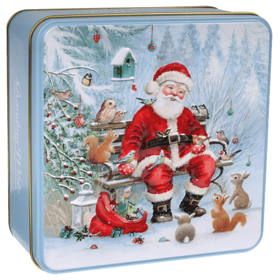 Grandma Wild's - Embossed Santa Woodland Tin