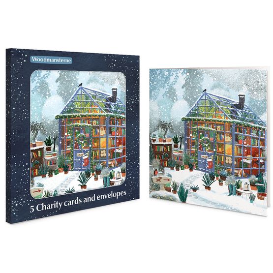 Greenhouse in the Snow Charity Pack of Christmas Cards