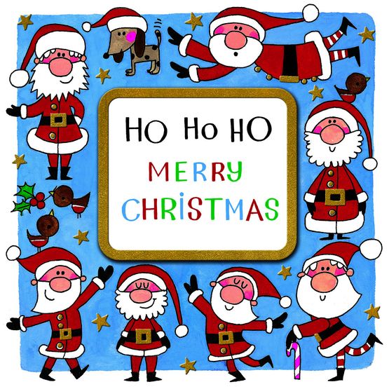 Ho Ho Ho Merry Christmas Santa's Christmas Card