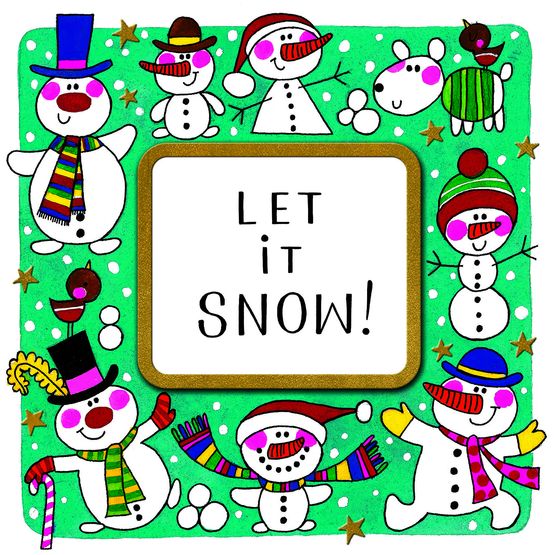Let It Snow! Snowmen Christmas Card