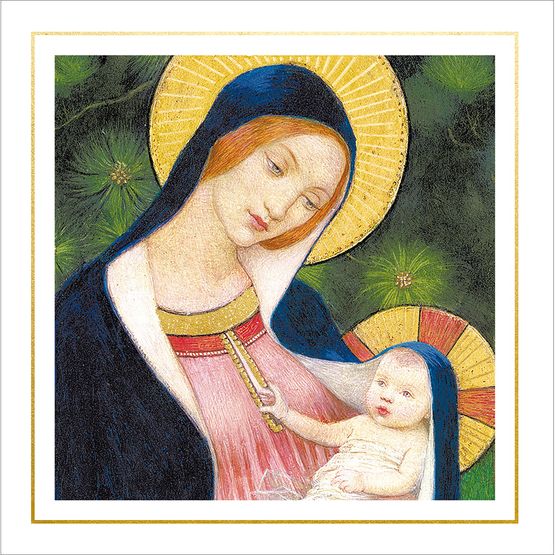 Madonna With Child Christmas Card