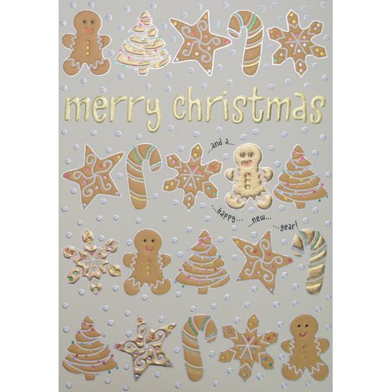 Merry Christmas Gingerbread Christmas Card