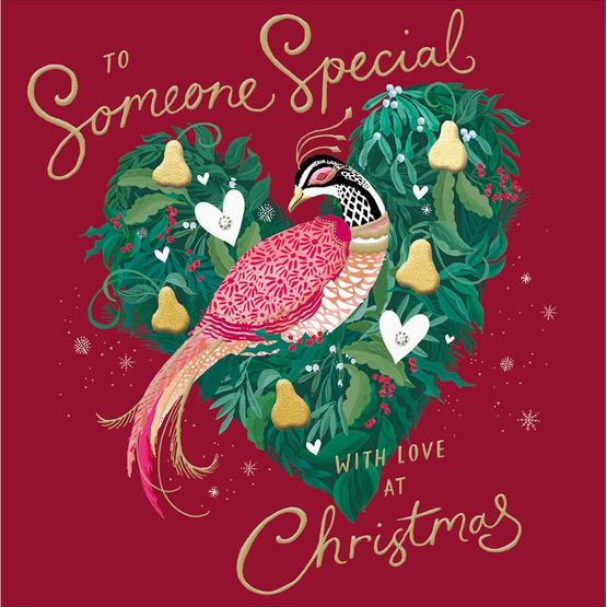 Someone Special Partridge and Pear Tree Christmas Card