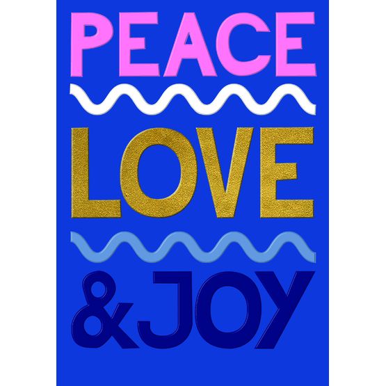 Peace Love &amp; Joy Christmas Card