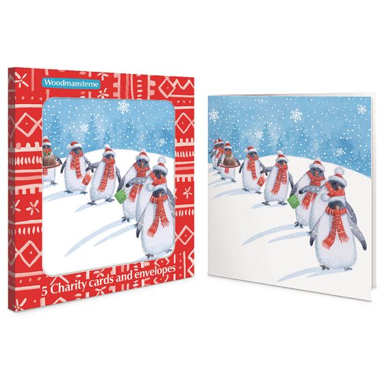 Penguins in the Snow Charity Pack of Christmas Cards