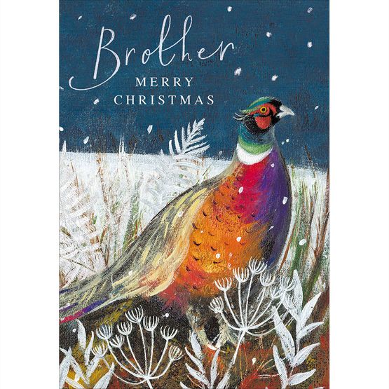 Brother Pheasant Christmas Card