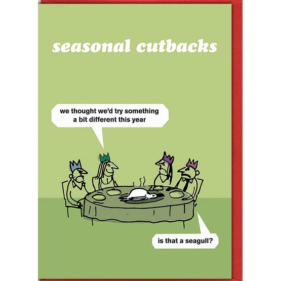Seagull Cutbacks Christmas Card