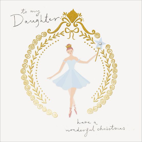 Daughter Snowglobe Christmas Card