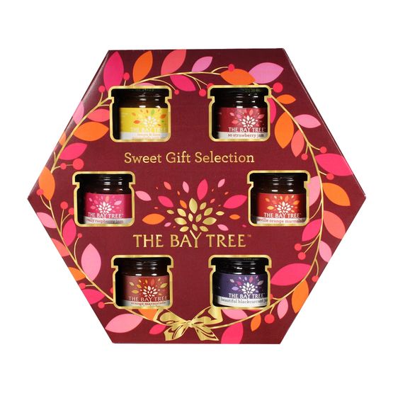 The Bay Tree - Hexagonal Wreath Red Sweet 6 Pack
