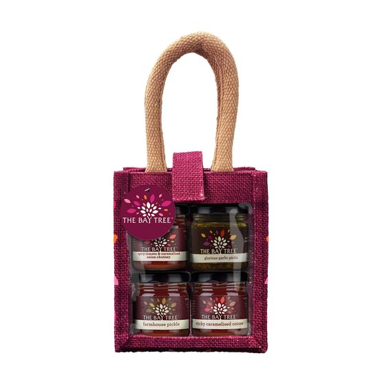 The Bay Tree - Red Savoury Jute Bag