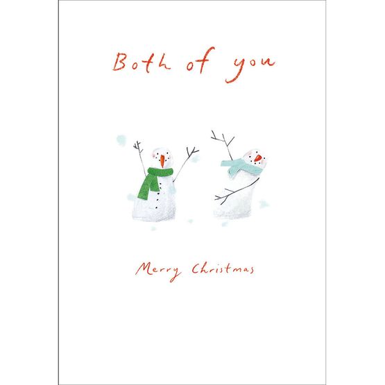 Both of You Two Snowmen Christmas Card