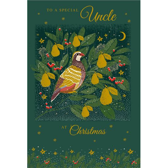 Uncle Partridge Pear Tree Christmas Card