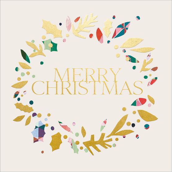 Wreath Christmas Card