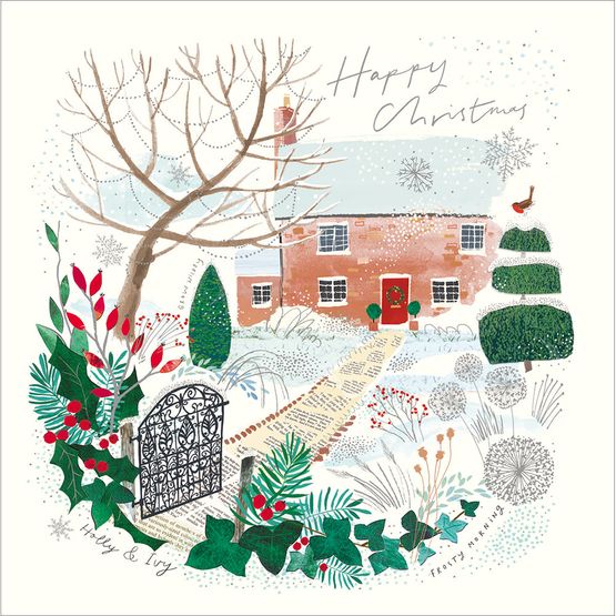 Xmas Country Cottage Box of Christmas Cards