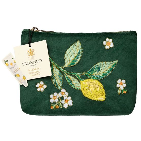Bronnley - Lemon Velvet Cosmetic Purse