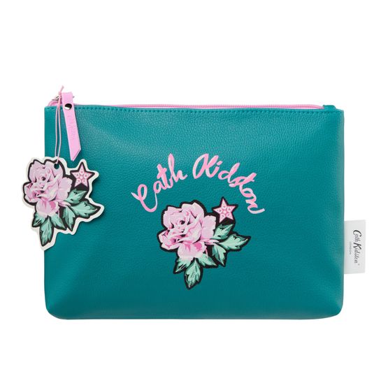 Cath Kidston - Crown Ditsy Rainbow Rose Wash Bag