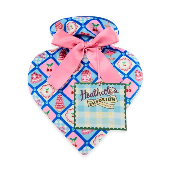 Heathcote &amp; Ivory - Heathcote's Emporium Vintage Fayre Heart Shaped Hot Water Bottle