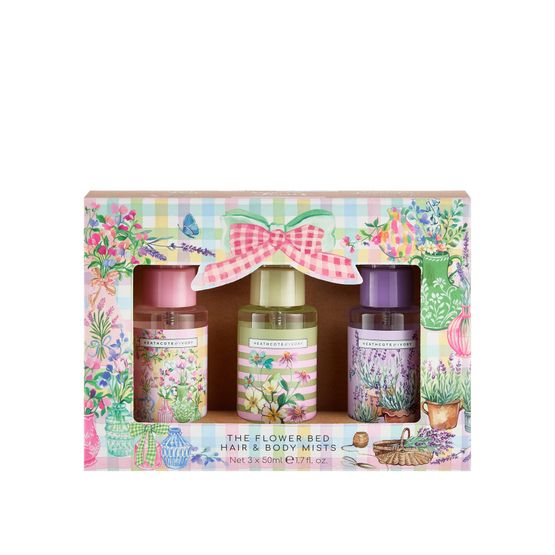Heathcote &amp; Ivory - The Flower Bed Hair &amp; Body Mist Trio