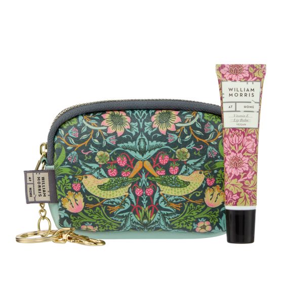 William Morris at Home - Strawberry Thief Bag Accessories with Lip Balm 10ml