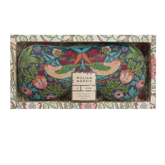 William Morris at Home - The Voyager Velvet Eye Mask with Dried Lavender Flowers