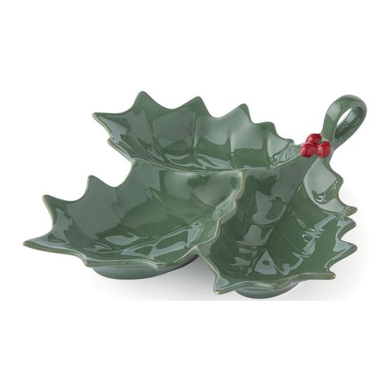 Cooksmart Christmas Robins Retreat Holly &amp; Berries Nibble Bowl