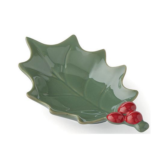 Cooksmart Christmas Robins Retreat Holly Tea Bag Tidy