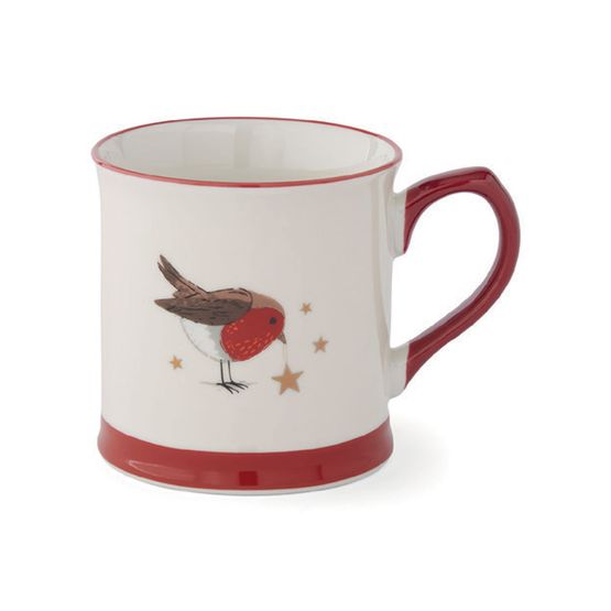 Cooksmart Christmas Robins Retreat Tankard Mug