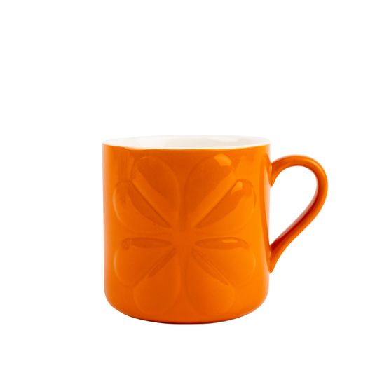 Beau &amp; Elliot Carnaby Embossed Mug Orange