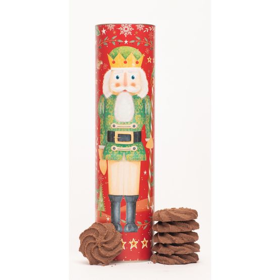 Farmhouse Biscuits - Nutcracker Chocolate Whirl Tube