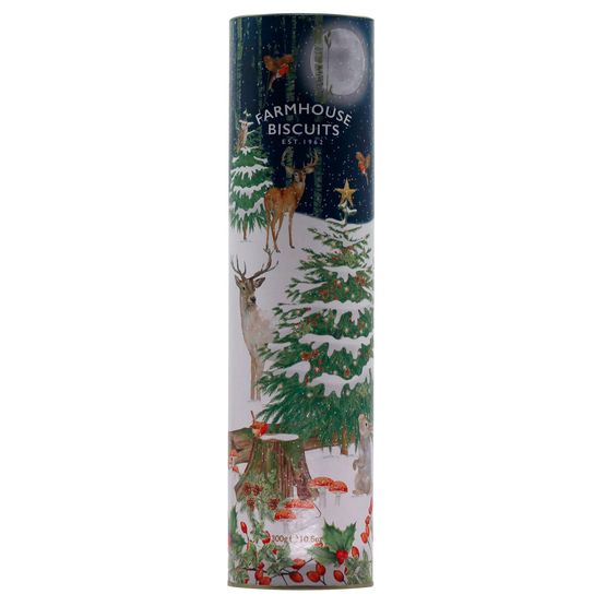 Farmhouse Biscuits - Woodland Scene Tube Spiced Oat Crumble Biscuits