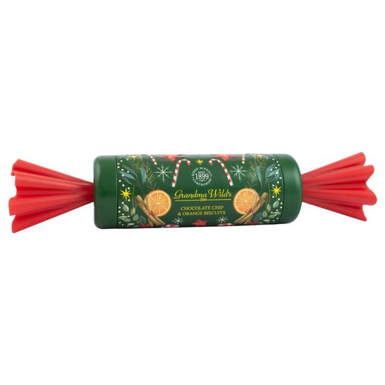 Grandma Wild's - Embossed Christmas Cracker with Biscuits