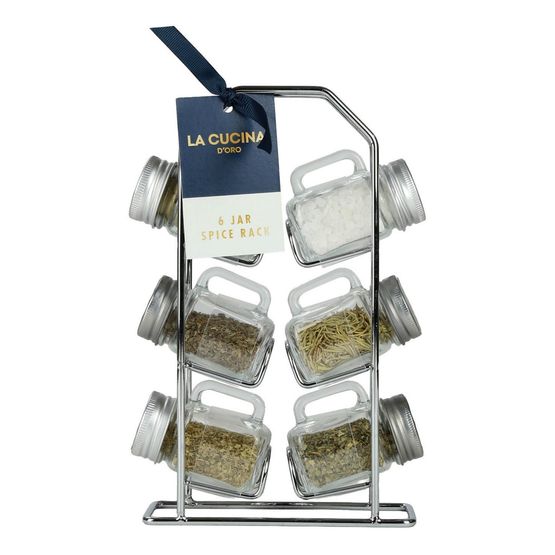 La Cucina - 6 Jar Spice Rack