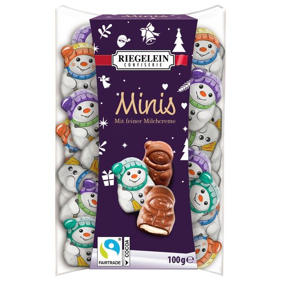 Riegelein - Mini Milk Chocolate Snowmen in a Box