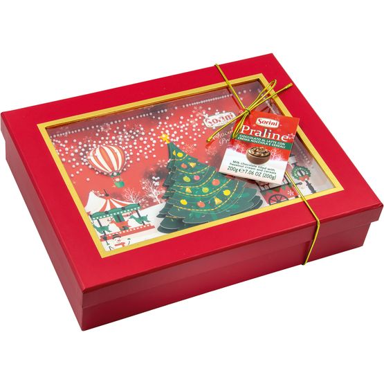 Sorini - 3D Christmas Gift Box of Milk Spheres with Hazelnut Cream