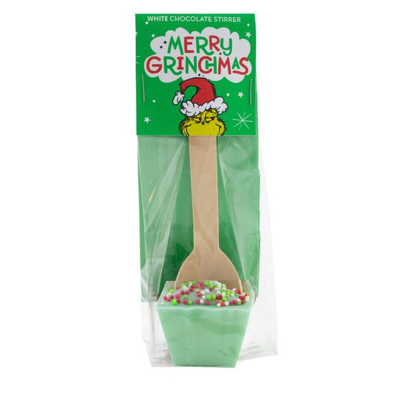 The Grinch - White Chocolate Stirrer Green