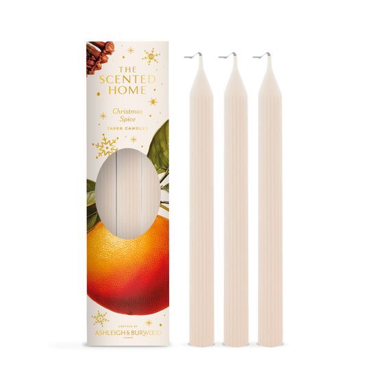 Ashleigh &amp; Burwood London - Christmas Spice 3 Pack Taper Candles