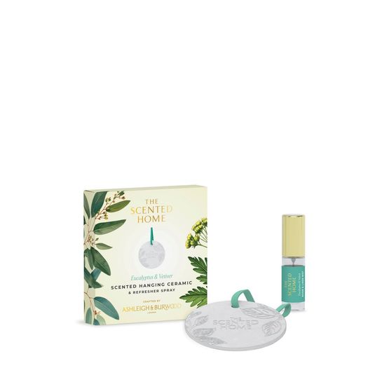 Ashleigh &amp; Burwood London - Eucalyptus &amp; Vetiver Scented Ceramic &amp; Spray