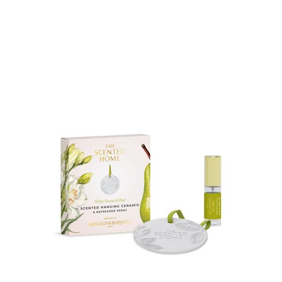 Ashleigh &amp; Burwood London - White Freesia &amp; Pear Scented Ceramic &amp; Spray