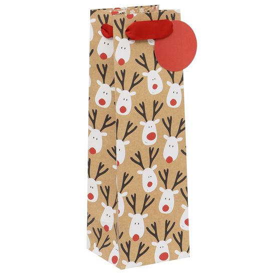 Glick - Bottle Gift Gift Bag Reindeer Selfie
