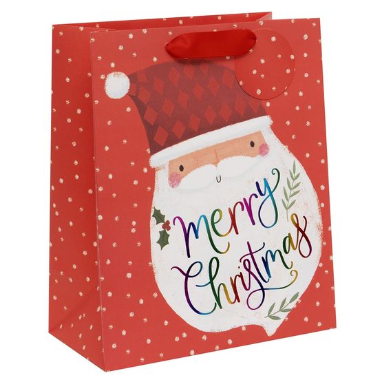 Glick - Large Gift Bag Rainbow Santa